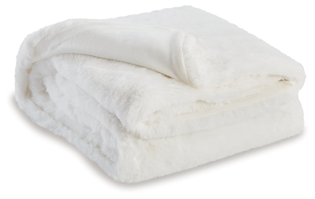 Gariland White Throw