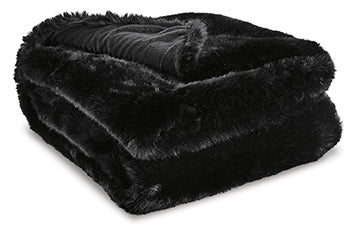 Gariland Black Throw (Set Of 3)