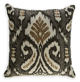 Kaidney Ivory/Gray/Gold Pillow