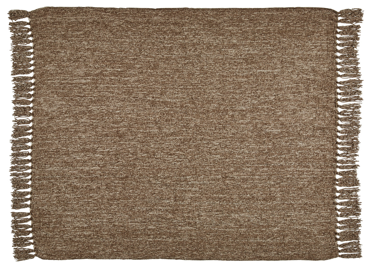 Tamish Brown Throw (Set Of 3)