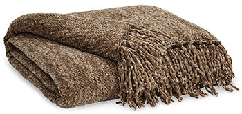 Tamish Brown Throw (Set Of 3)