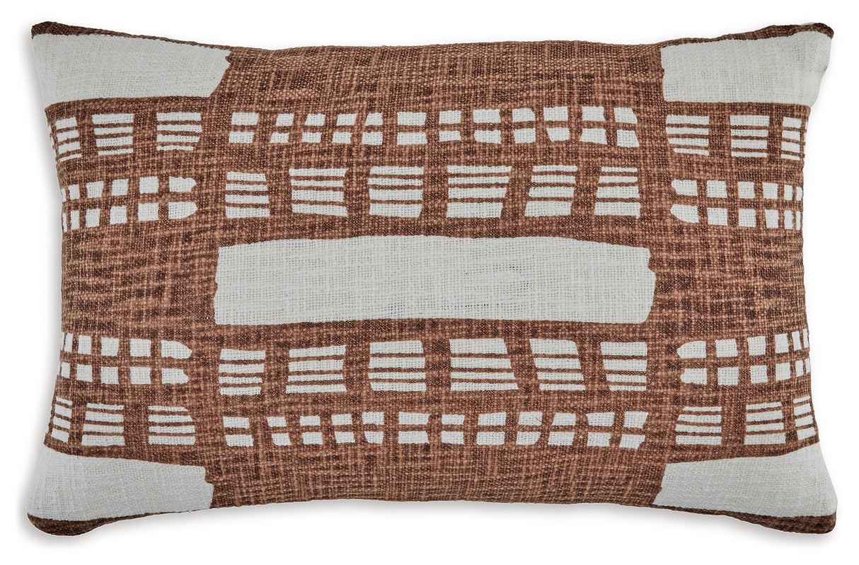 Ackford White/Rust Pillow (Set Of 4)