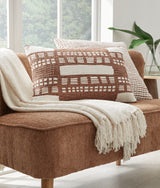 Ackford White/Rust Pillow (Set Of 4)