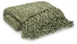 Tamish Green Throw (Set Of 3)