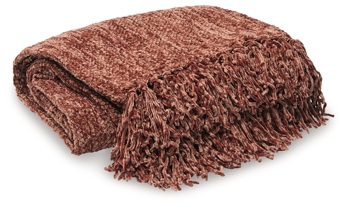 Tamish Rust Throw (Set Of 3)