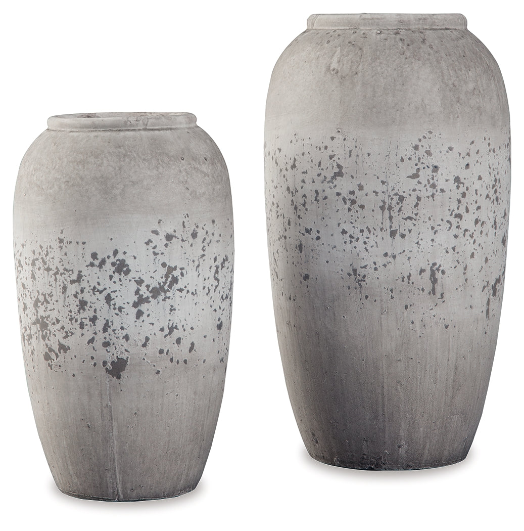 Dimitra Brown/Cream Vase (Set Of 2)