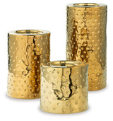 Marisa Gold Finish Candle Holder (Set Of 3)