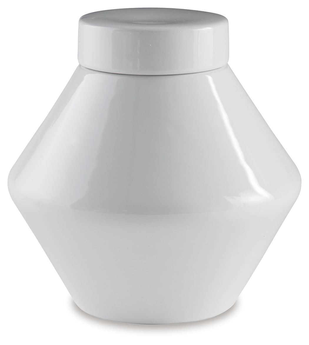 Domina White Jar (Set Of 2)