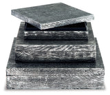 Keldy Antique Pewter Finish Box (Set Of 3)