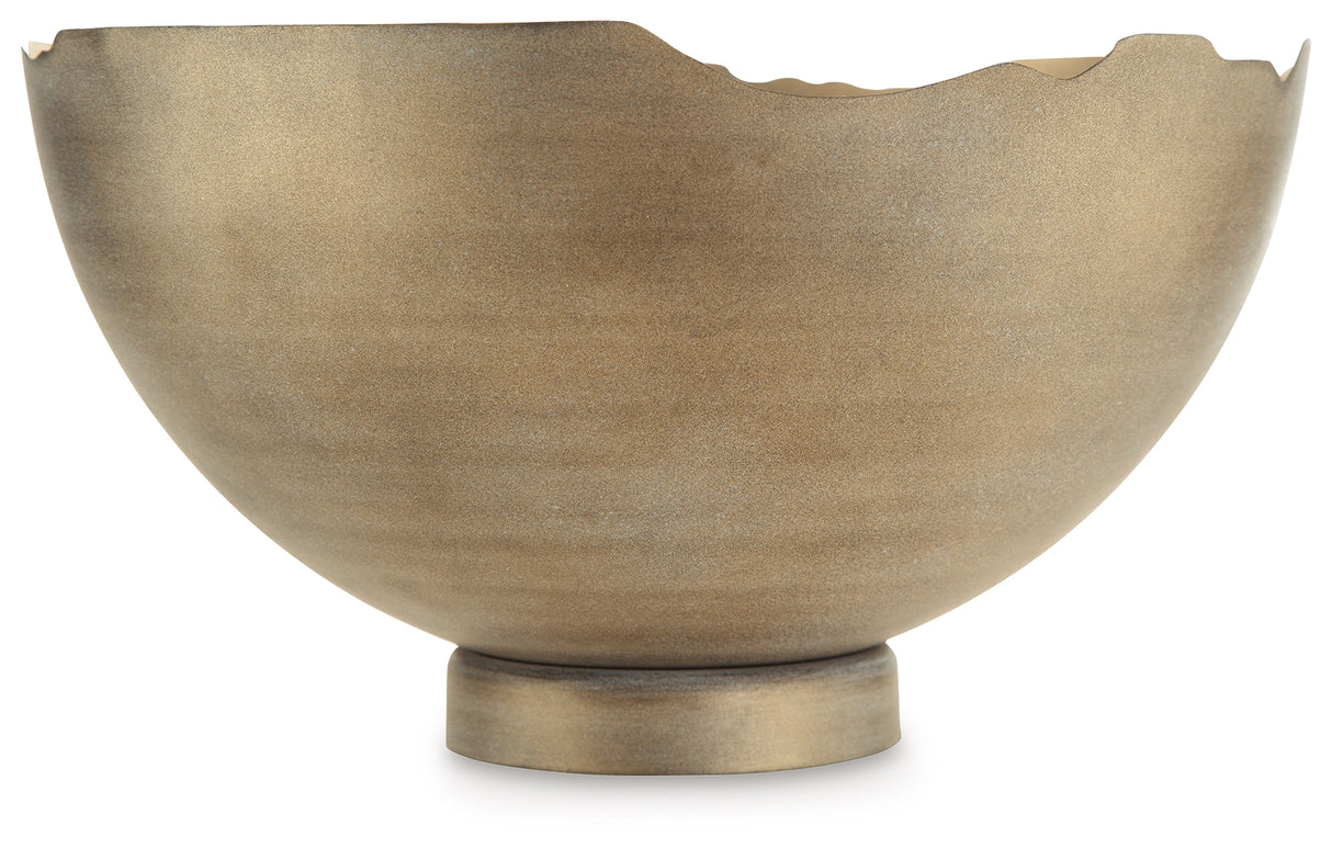 Maura Antique Gold Finish Bowl