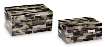 Ellford Black/Brown/Cream Box (Set Of 2)