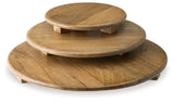 Kaidler Brown Tray Set (Set Of 3)