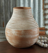 Reclove Distressed White Vase