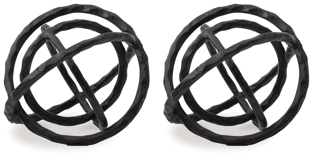 Barlee Black Sculpture (Set Of 2)