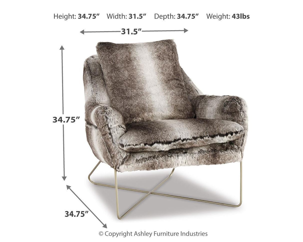 Wildau Gray Accent Chair