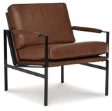 Puckman Brown/Silver Finish Accent Chair