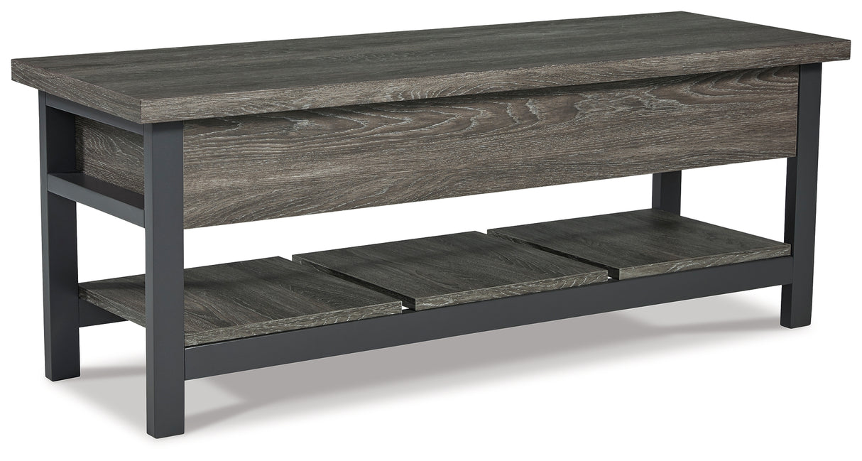 Rhyson Brown Storage Bench