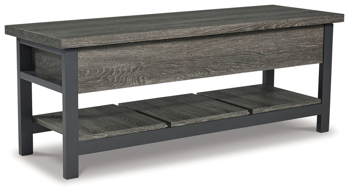 Rhyson Brown Storage Bench