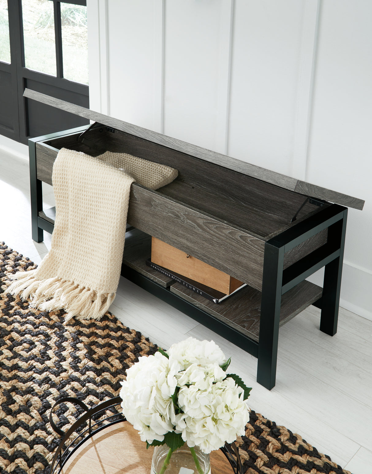 Rhyson Brown Storage Bench