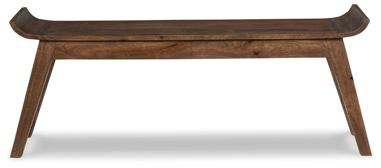 Abbianna Medium Brown Accent Bench