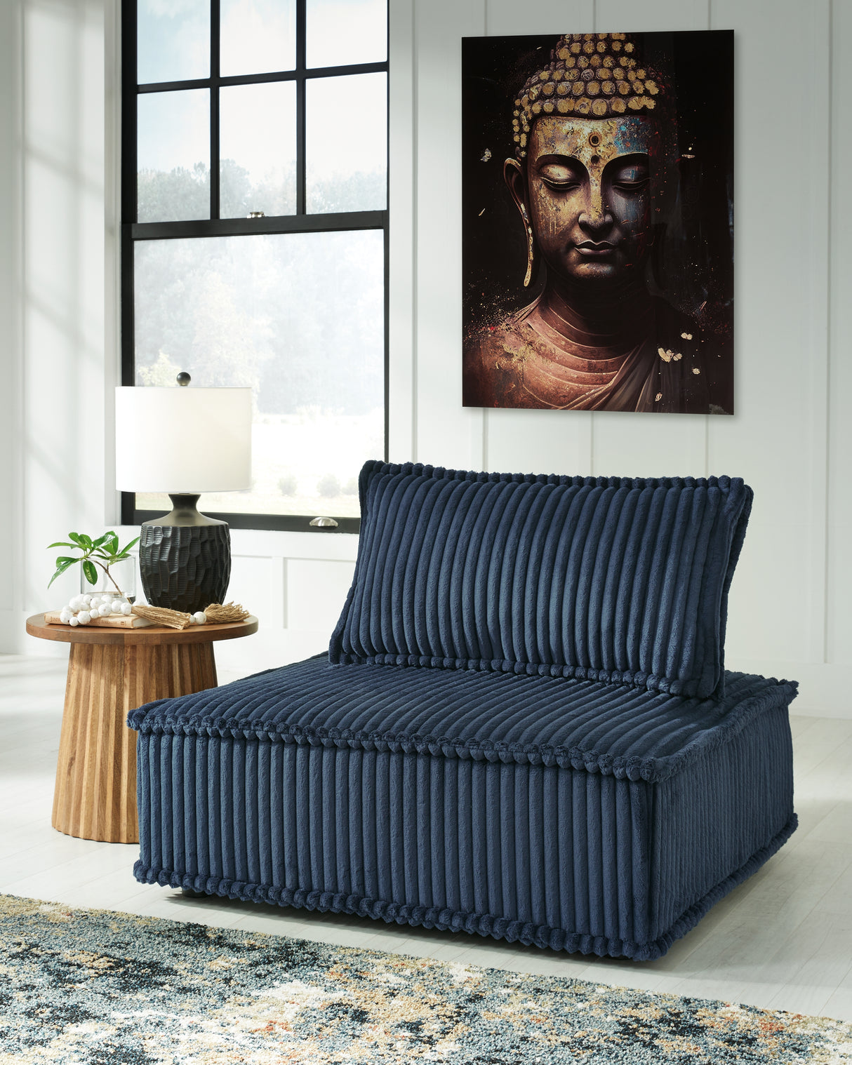 Bales Navy Accent Chair