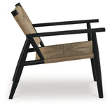 Halfmore Black/Natural Accent Chair