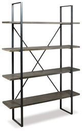 Gilesgrove Black/Gray Bookcase