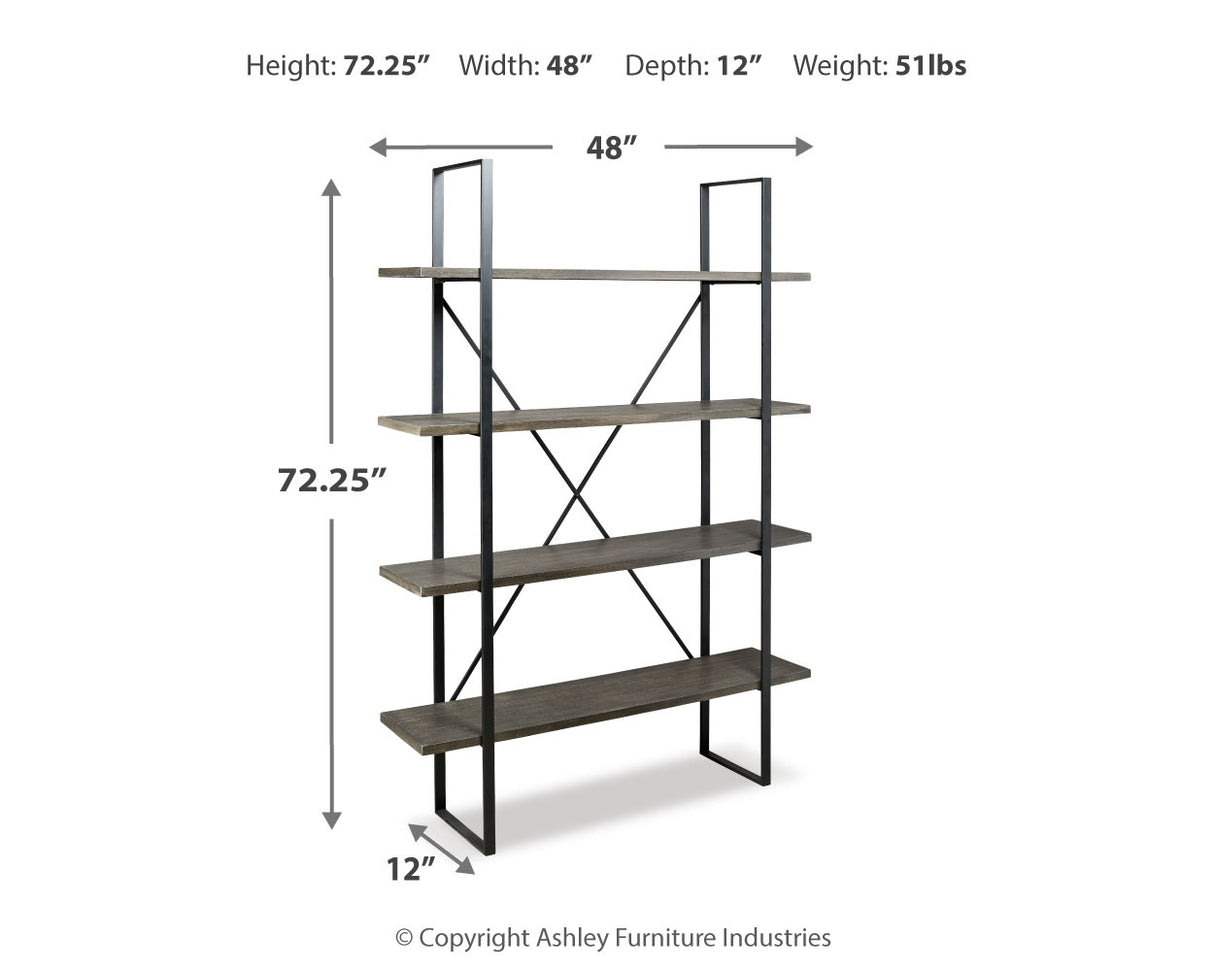 Gilesgrove Black/Gray Bookcase