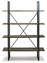 Gilesgrove Black/Gray Bookcase