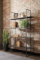 Gilesgrove Black/Gray Bookcase