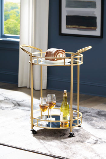 Wynora Gold Bar Cart