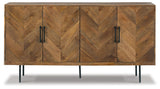 Prattville Brown Accent Cabinet