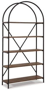 Galtbury Brown/Black Bookcase