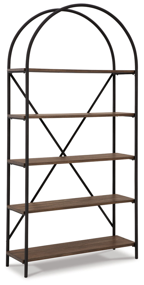 Galtbury Brown/Black Bookcase