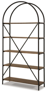 Galtbury Brown/Black Bookcase