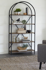 Galtbury Brown/Black Bookcase