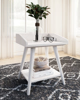 Blariden White Accent Table