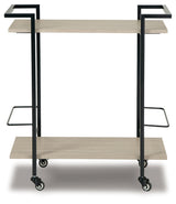 Waylowe Brown/Black Bar Cart