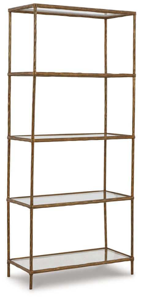 Ryandale Antique Brass Finish Bookcase