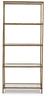 Ryandale Antique Brass Finish Bookcase