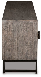 Treybrook Distressed Gray Accent Cabinet