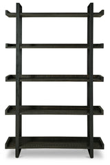 Kevmart Grayish Brown/Black Bookcase