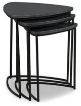 Olinmere Black Accent Table (Set Of 3)