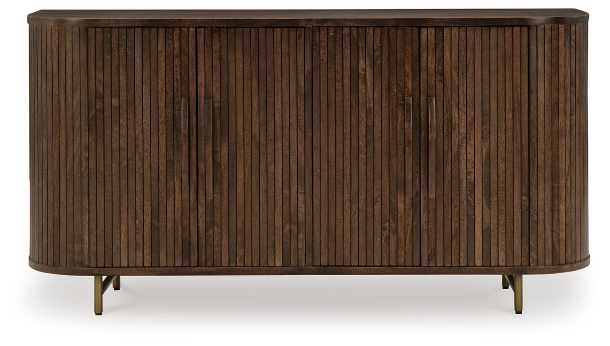 Amickly Dark Brown Accent Cabinet