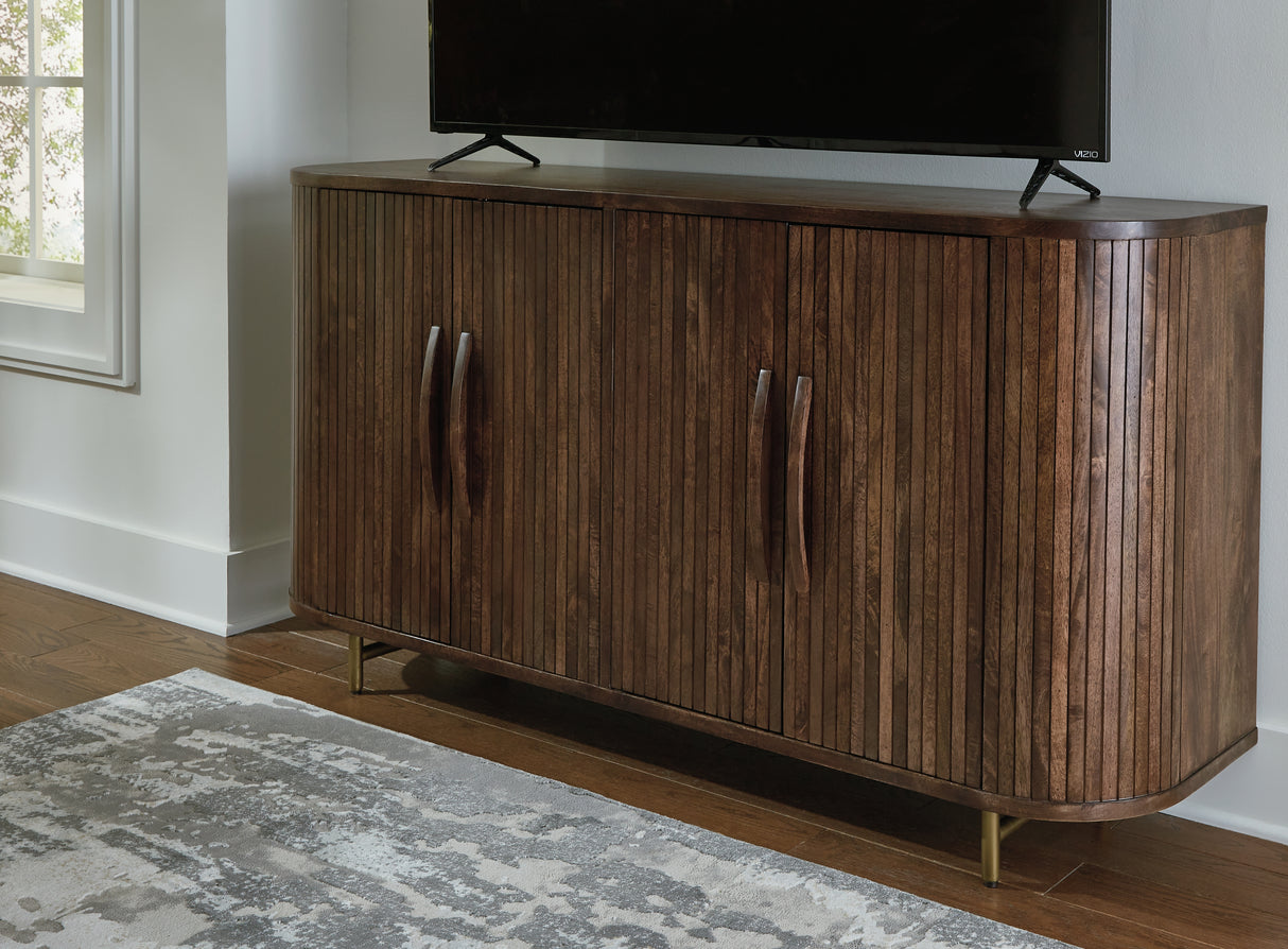 Amickly Dark Brown Accent Cabinet