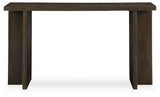 Oansmund Grayish Brown Console Sofa Table