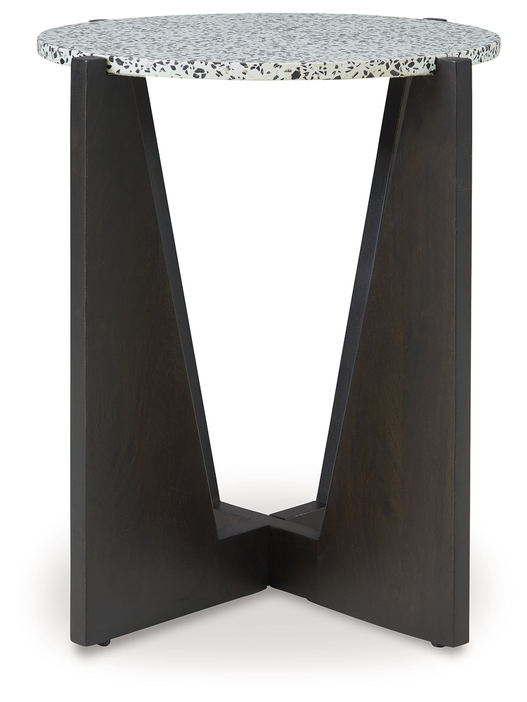 Tellrich Black/White Accent Table