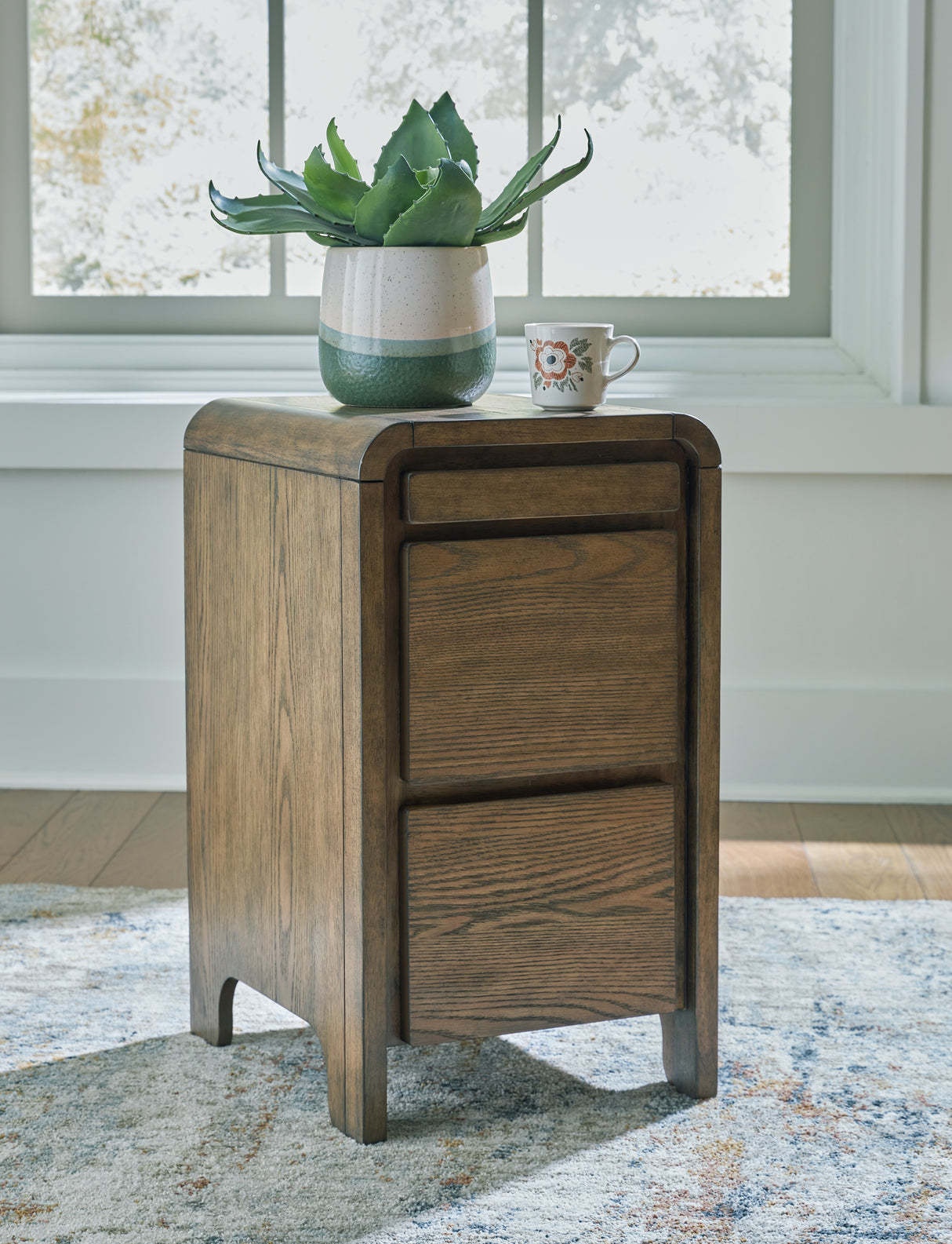 Raulsboro Light Brown Accent Table