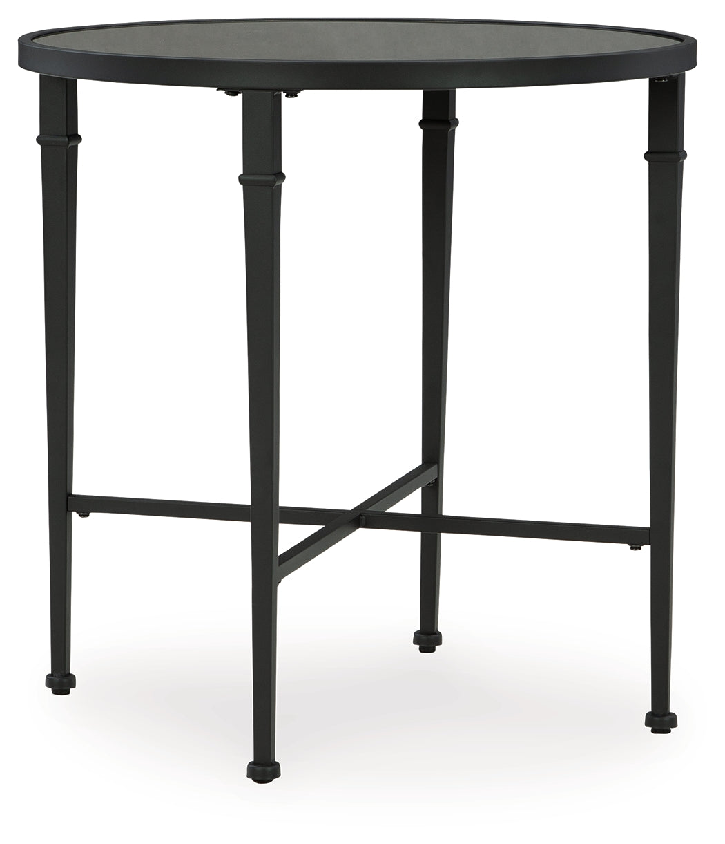 Thomner Black Accent Table