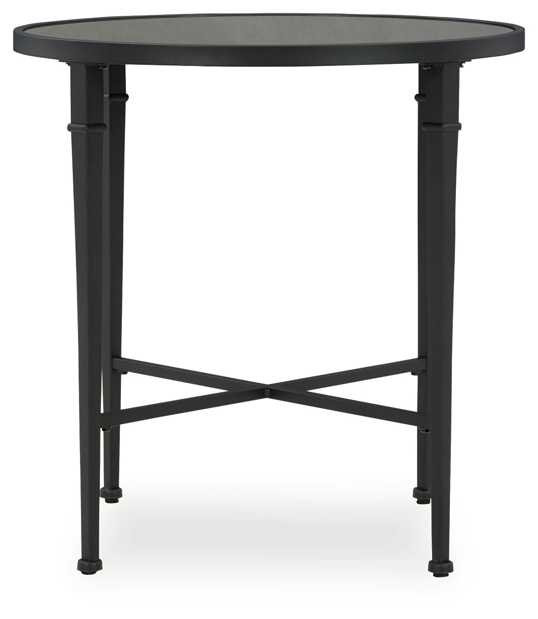 Thomner Black Accent Table